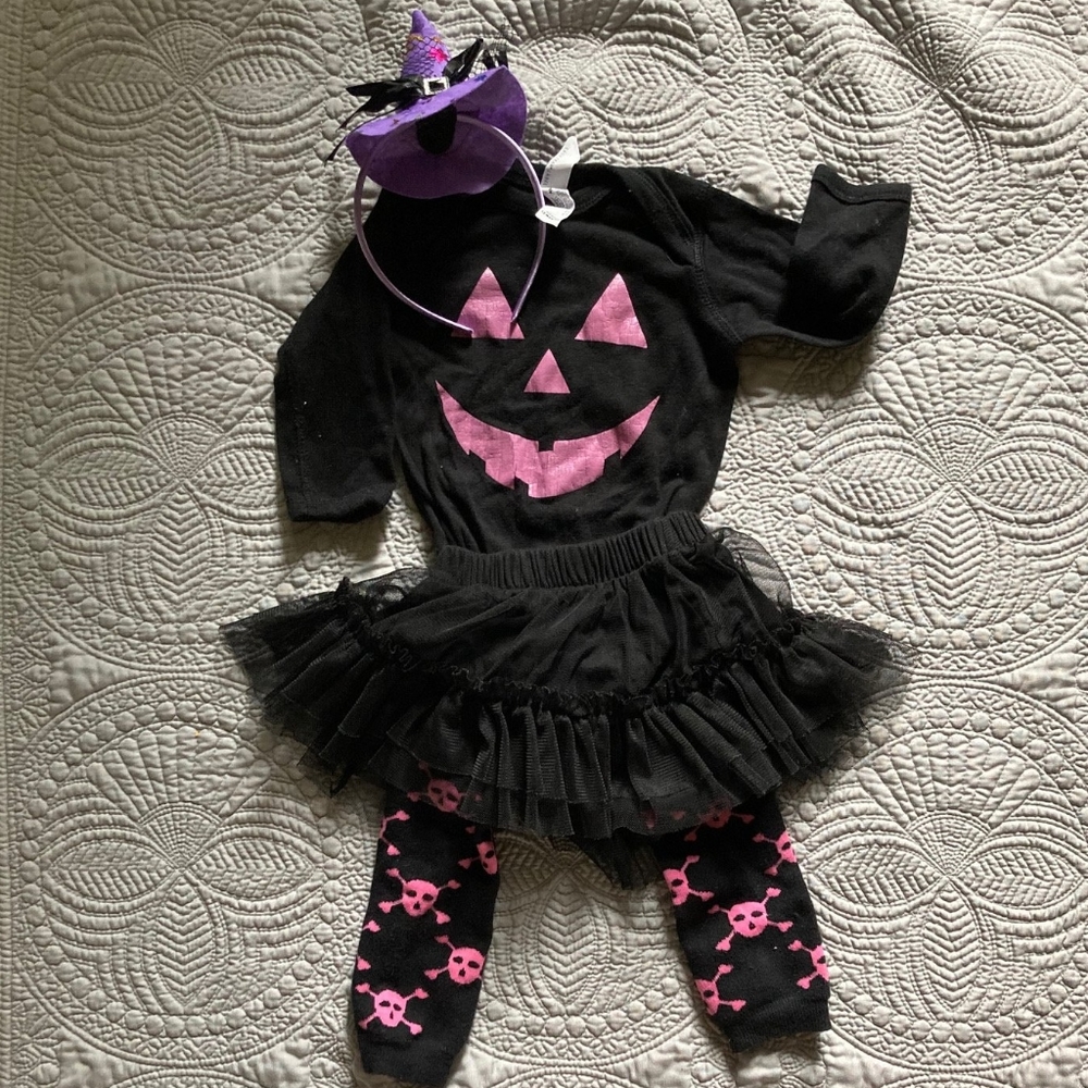 🌼 3 for $20! 🎃 Jack-o-lantern Halloween outfit